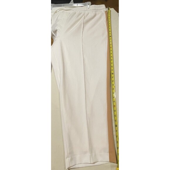 Lane Bryant Pant Size 26 Cream Perfect Drape Track Pant Side Stripe Pull On NEW - Picture 3 of 10